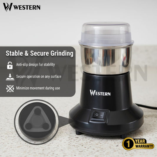 Western W-31 Electric Spice Grinder – 150W Stainless Steel Masala & Coffee Grinder Machine