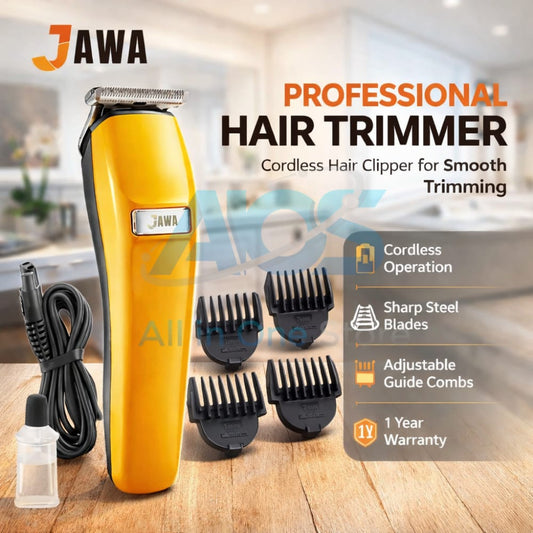 JAWA JW-824 Cordless Beard & Hair Trimmer for Men – Professional Grooming Clipper | Rechargeable Hair Cutting Machine