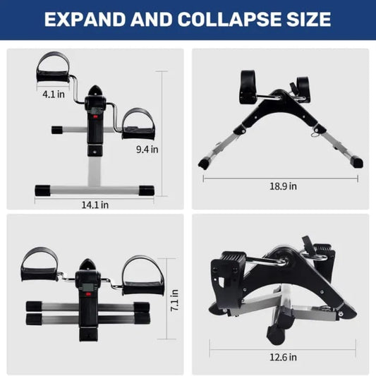 Digital Mini Exercise Cycle ā Portable Pedal Exerciser with LCD Display | Adjustable Resistance