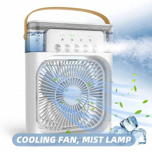 Mini AC Fan – 3-in-1 Portable USB Air Cooler | Desktop Cooling Fan with Humidifier