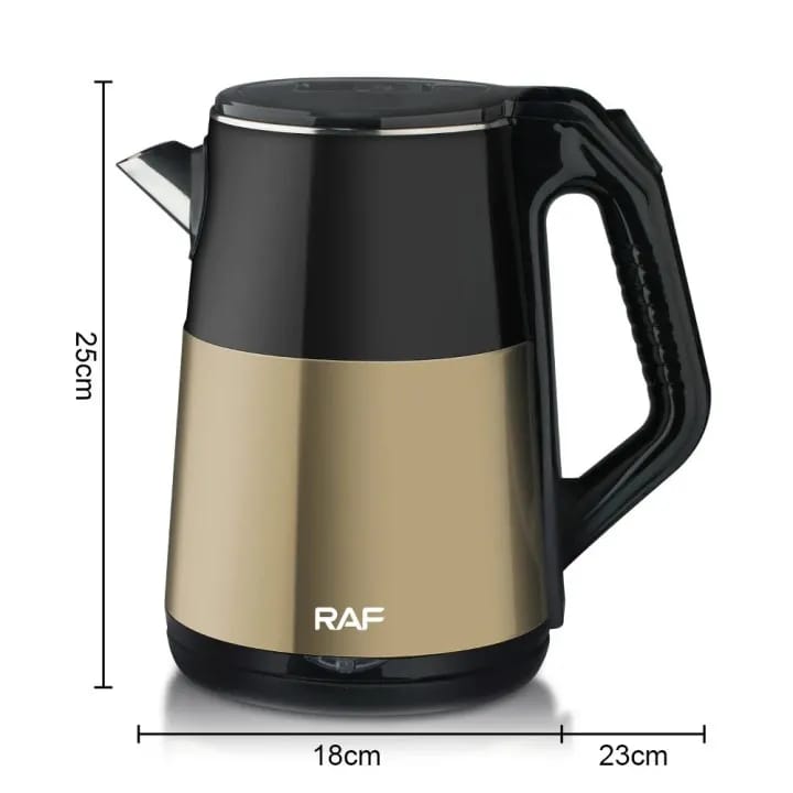 RAF R-7819 Electric Kettle – 2.5L Capacity | 2000W Fast Boil | Stainless Steel Electric Kettle | 360° Swivel Base