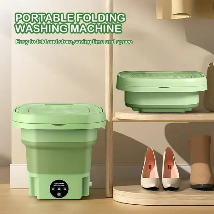Mini Portable Washing Machine – 6L Foldable Compact Washer with Dryer