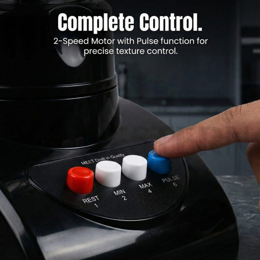 Western W-002 2-in-1 Blender & Grinder – 1.5L Large Capacity | Heavy-Duty 2-Speed Motor| 2-Year Warranty