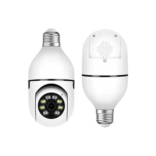 Smart Security Light Bulb Camera – 1080P HD WiFi CCTV Camera | E27 Bulb Socket Security Camera | Night Vision | Motion Detection | Two-Way Audio | 360° Panoramic View | Smart Alerts | Home Surveillance Camera