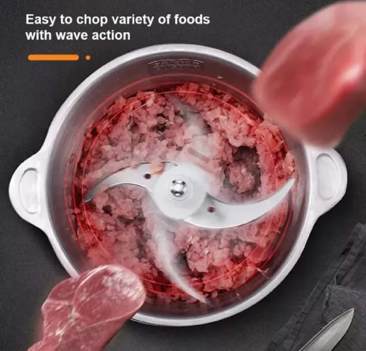 3L Silver Crest Chopper Machine 1000W Powerful Motor | 3 Speed Control Electric Food Chopper