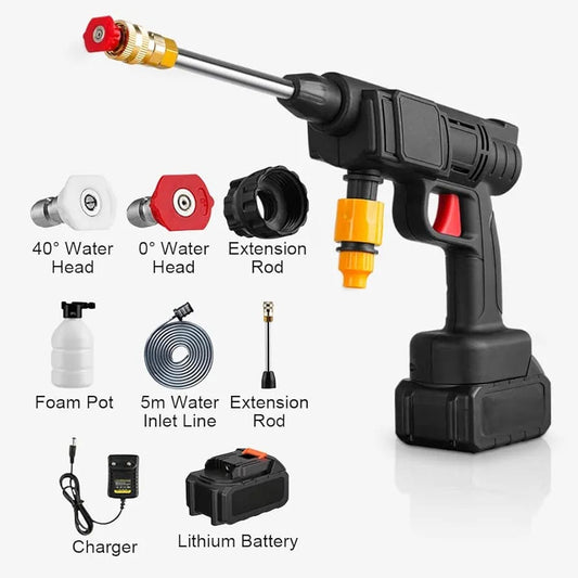48Vf Pressure Washer Gun – Rechargeable Portable Car Washer