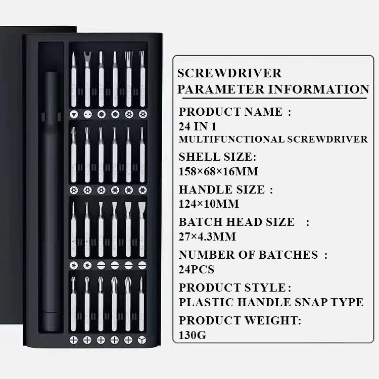 24-in-1 Precision Screwdriver Set – Magnetic Screwdriver Bits with Portable Case | Precision Repair Tool Kit for Electronics, Mobile Phones, Computers, Watches & DIY | Durable Build