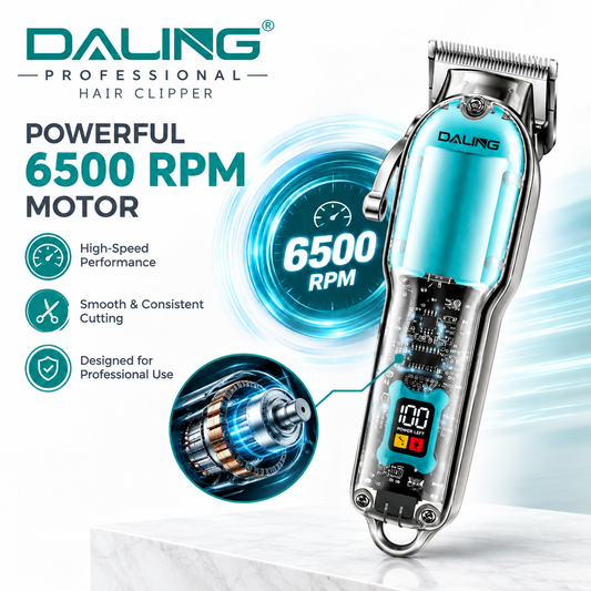 Professional Hair Clipper for Men – Electric Hair Trimmer with Comb Attachments | Rechargeable Cordless Hair Cutting Machine | Beard & Hair Trimmer