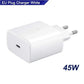 45W Super Fast Charging Adapter – USB Type-C PD Charger with PPS | Original Fast Charger with C to C Cable