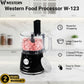 Western Food Processor W-123 – Large Capacity Bowl Chopper with 2 Speed + Pulse Control | 2-Year Warranty
