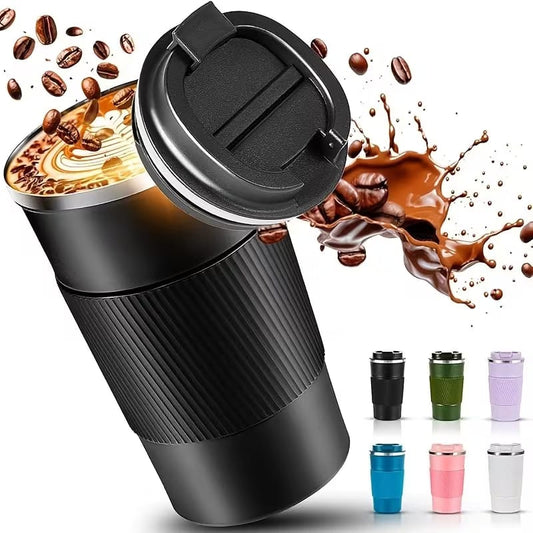 Coffee Tumbler – 510ml Insulated Stainless Steel Coffee Travel Mug | 18/8 Double-Wall Vacuum Tumbler | Airtight Splash-Proof Lid (Multiple Colors)