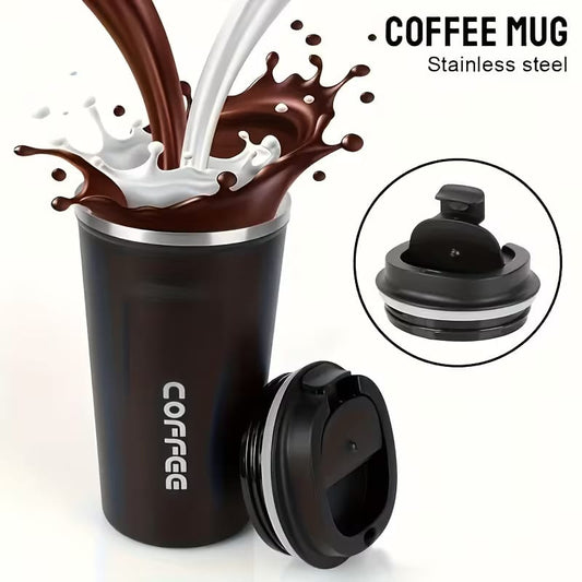 Coffee Tumbler – 510ml Stainless Steel Insulated Travel Mug | Leak-Proof Lid | Double-Wall Thermal Coffee Cup (Multiple Colors)