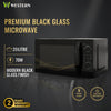 Western Premium Black Glass Microwave Oven HK4 – 20L Microwave Oven | 700W Power | 5 Power Levels | 2-Year Warranty
