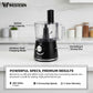 Western Food Processor W-123 – Large Capacity Bowl Chopper with 2 Speed + Pulse Control | 2-Year Warranty