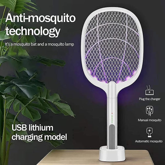 Mosquito Killer Racket – 2-in-1 Electric Mosquito Zapper & Rechargeable Insect Trap