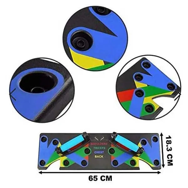 9in1 Multi-Functional Push Up Board Set with Pull Up Bar & Hand Gripper