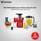Western Multifunctional Kitchen Robot W-2404 – 600W Heavy Duty Food Processor | Juicer Blender Grinder Chopper | Unbreakable Jug & Cup | All-in-1 Kitchen Machine