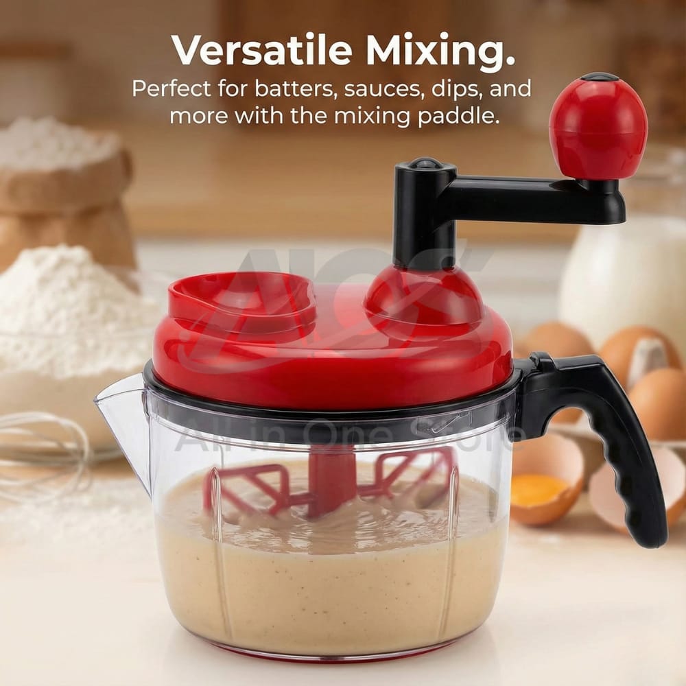 10-in-1 Hand Chopper Mixer Set – Multi-Function Manual Food Chopper | Vegetable, Fruit & Salad Cutter