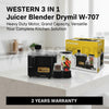 Western 3-in-1 Juicer Blender Dry Mill W-707 – Juicer Blender Machine | Heavy Duty Motor | Blender & Grinder