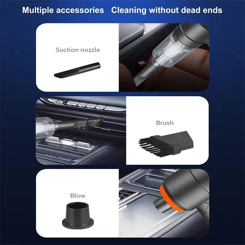 Rechargeable Dual-Mode Cordless Mini Vacuum & Air Blower