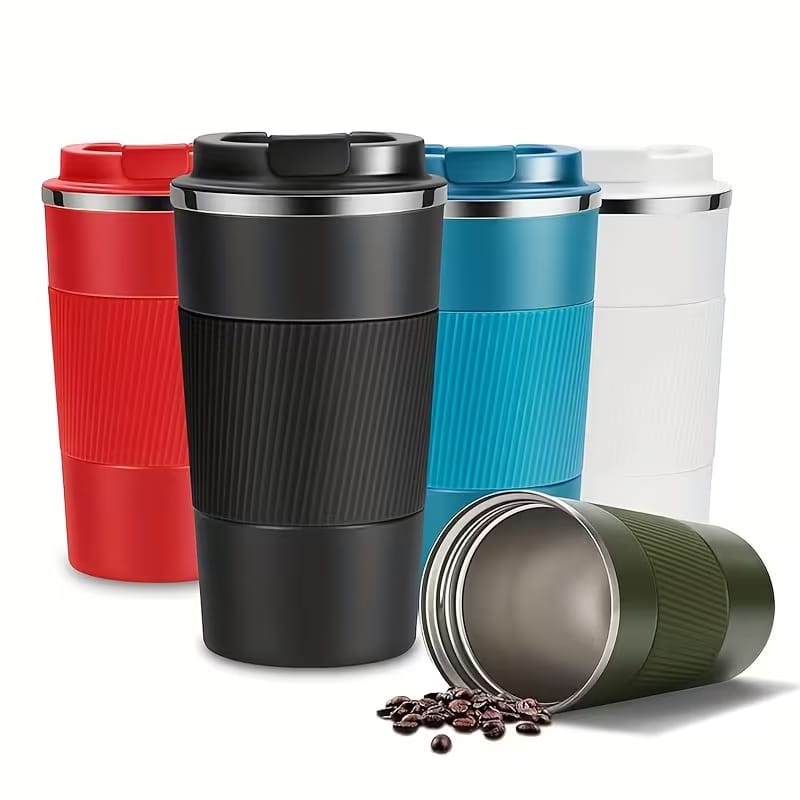 Coffee Tumbler – 510ml Insulated Stainless Steel Coffee Travel Mug | 18/8 Double-Wall Vacuum Tumbler | Airtight Splash-Proof Lid (Multiple Colors)