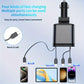 4-in-1 Retractable Car Charger – Fast Charging Car Adapter | Built-in Type-C & iPhone Cables