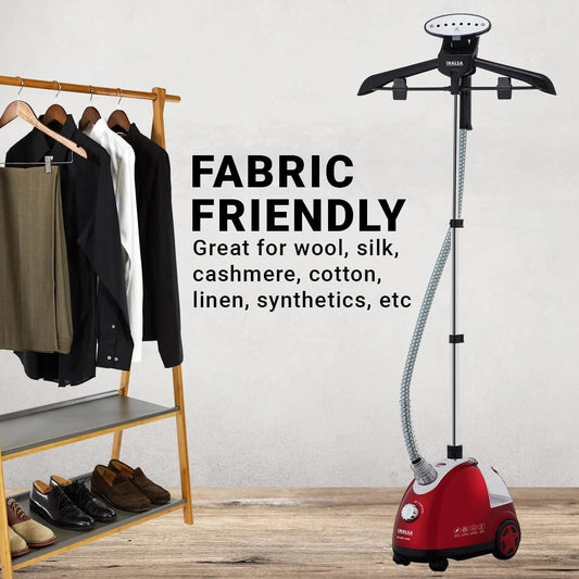 Maxca Garment Steamer Machine for Clothes – Powerful Standing Steam Iron | Professional Vertical Fabric Steamer | 1-Year Warranty