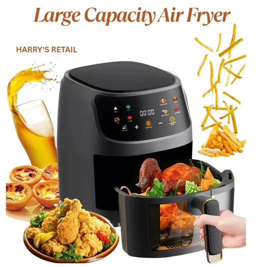 10L Digital Air Fryer – Large Capacity with View Window