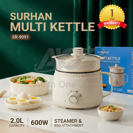 Electric Cooker – 2.0L Multi-Function Electric Hot Pot | Non-Stick Ramen Cooker & Electric Stove