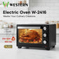 Western Electric Oven W-2416 – 24L Multi-Function Electric Oven | Baking, Grilling, Roasting & Toasting Oven