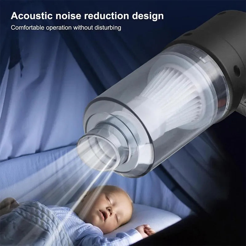 Rechargeable Dual-Mode Cordless Mini Vacuum & Air Blower