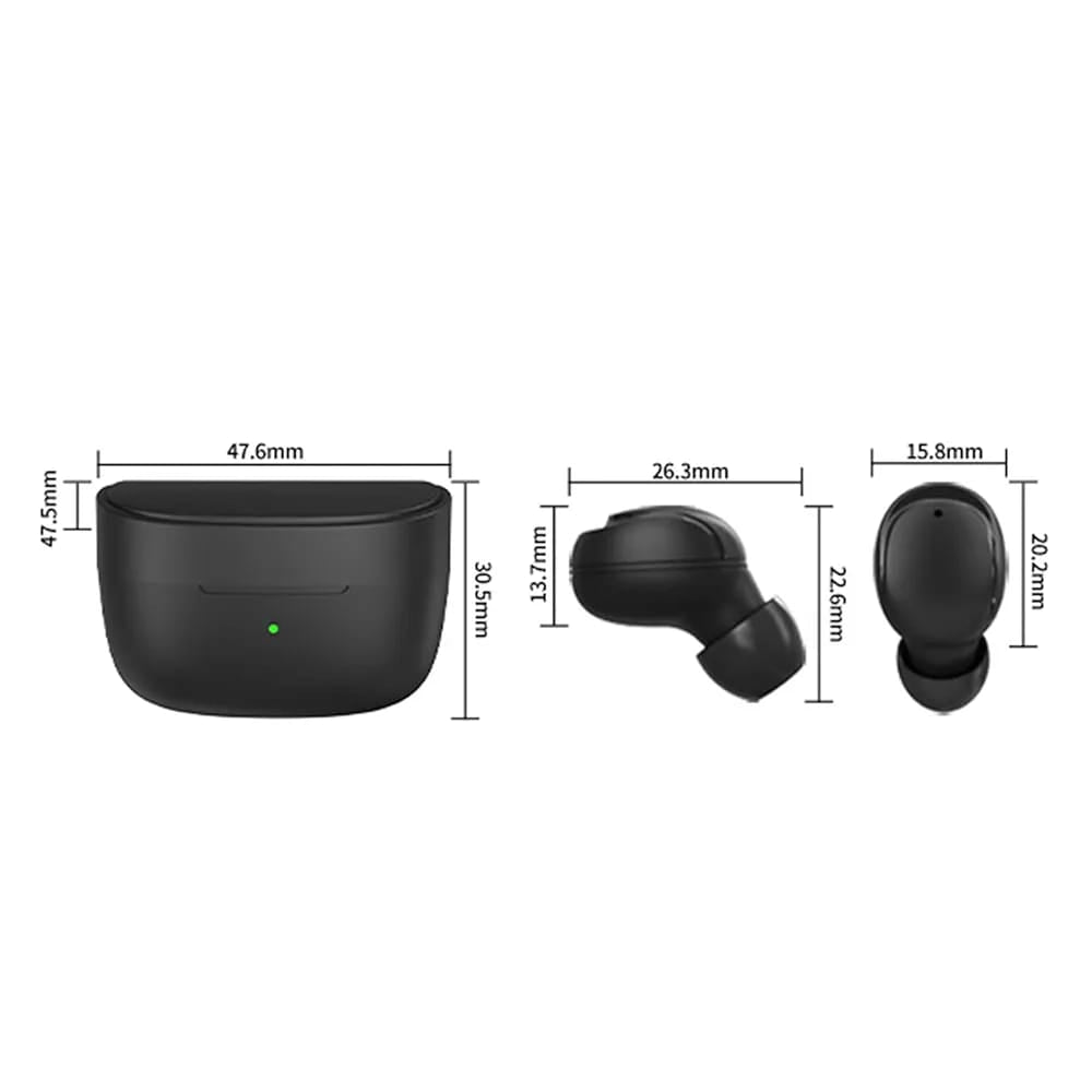 Wireless Earbuds – Mini True Wireless Bluetooth Earphones with Mic | Touch Control | Noise Reduction | Long Battery Life