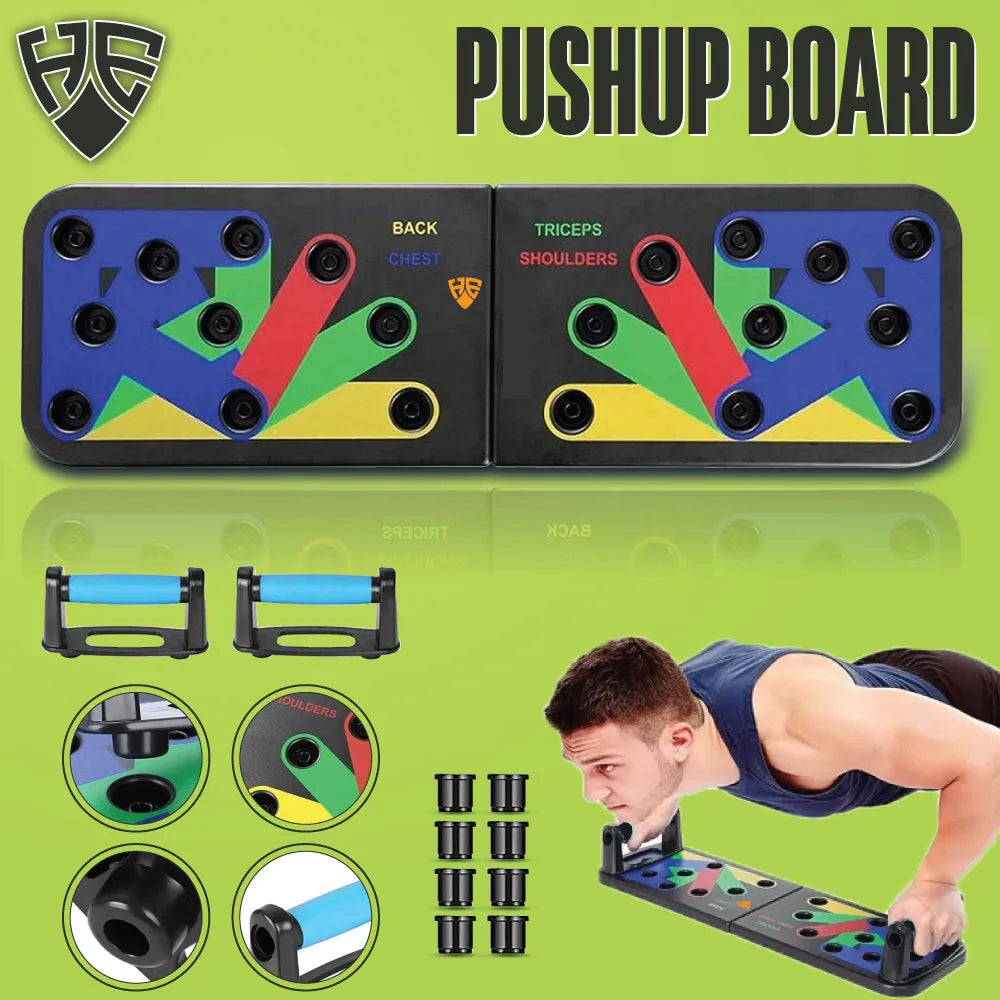 9in1 Multi-Functional Push Up Board Set with Pull Up Bar & Hand Gripper