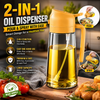 2-in-1 Oil Sprayer Bottle – Glass Oil Dispenser with Spray & Pour Function | Leakproof Cooking Oil Bottle