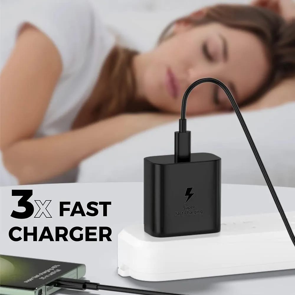 45W Super Fast Charging Adapter – USB Type-C PD Charger with PPS | Original Fast Charger with C to C Cable