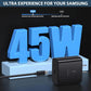 45W Super Fast Charging Adapter – USB Type-C PD Charger with PPS | Original Fast Charger with C to C Cable