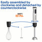 5-in-1 Hand Blender – Silver Crest SC-715 | 1000W Powerful Stick Blender | Chopper, Whisk, Frother & Beaker | Stainless Steel Shaft