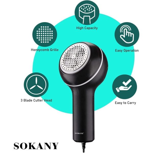 Sokany Lint Remover – Electric Fabric Shaver | Clothes & Sweater Fuzz Remover Machine