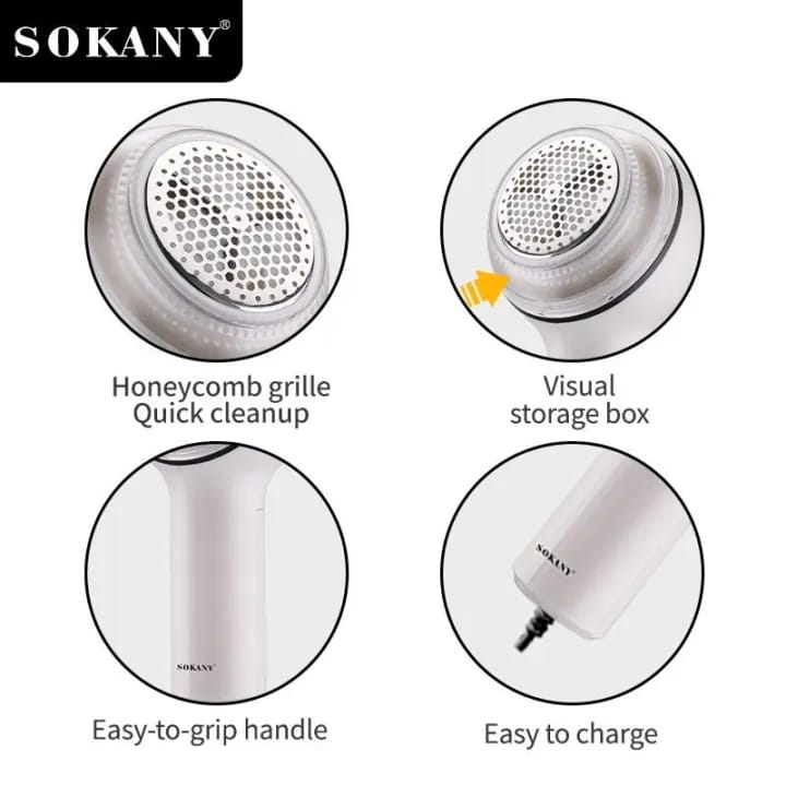 Sokany Lint Remover – Electric Fabric Shaver | Clothes & Sweater Fuzz Remover Machine