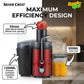 Silver Crest Electric Juicer Machine | Cold Press Juice Extractor | 65mm Wide Mouth | 1200ml Pulp Container | 500ml Juice Cup