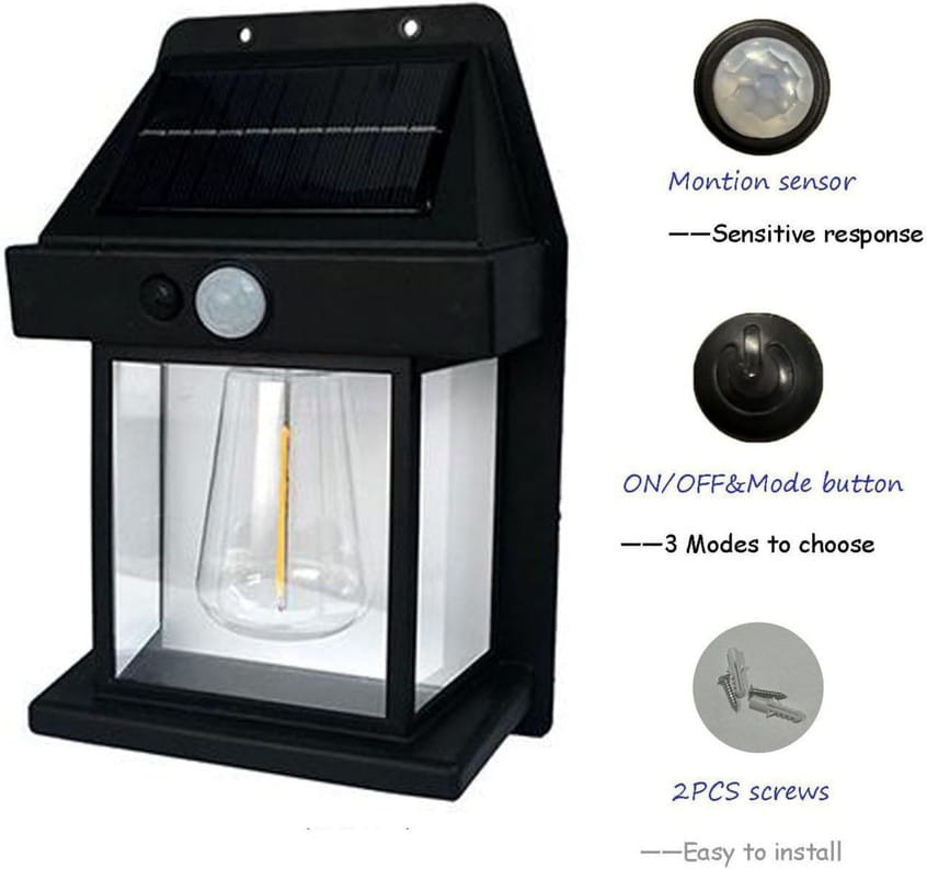 Solar Lamp – Solar Wall Light with Motion Sensor | Outdoor Waterproof LED Light
