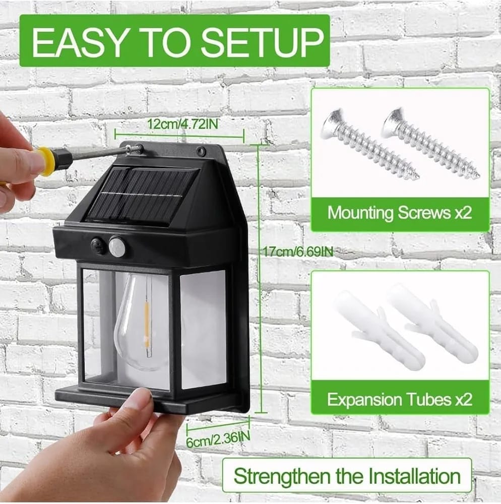Solar Lamp – Solar Wall Light with Motion Sensor | Outdoor Waterproof LED Light