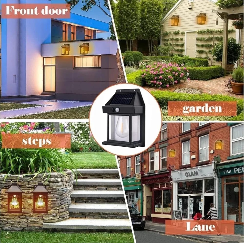 Solar Lamp – Solar Wall Light with Motion Sensor | Outdoor Waterproof LED Light