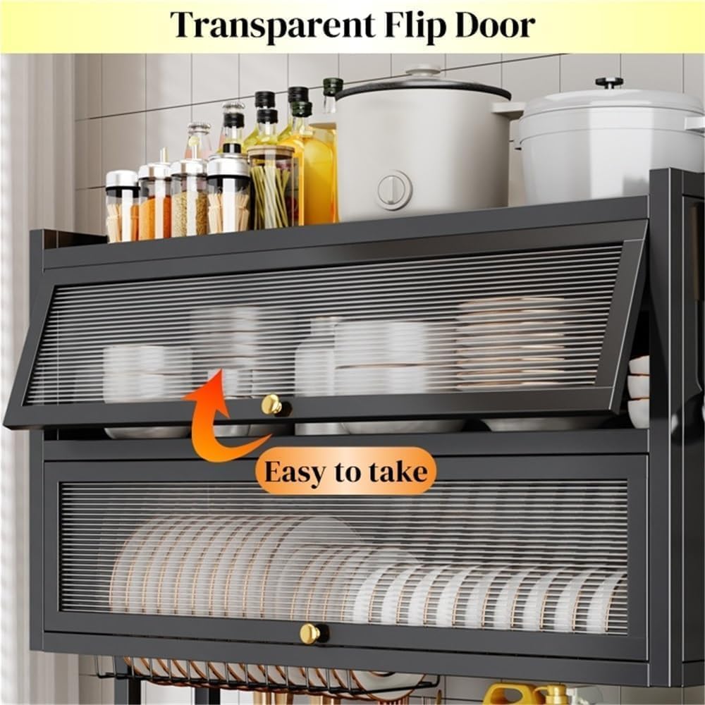 Over Sink Dish Rack – Multifunctional Kitchen Sink Organizer | Double Layer Storage Rack with Dish Holder, Knife Holder, Chopping Board Rack & Hooks