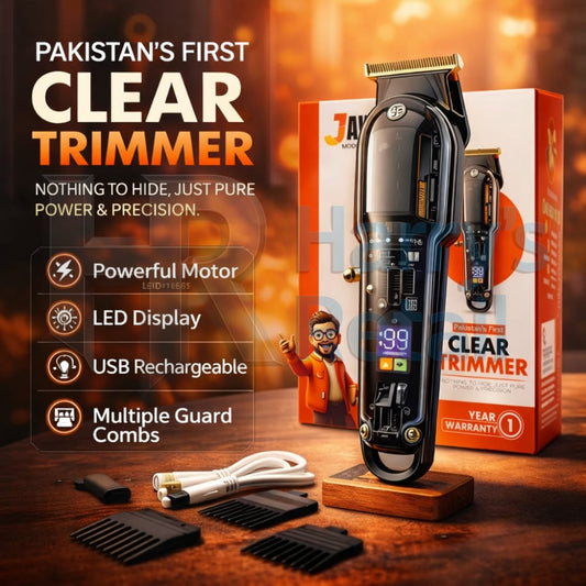 JAWA JW-814 Cordless Beard & Hair Trimmer for Men – Professional Grooming Clipper |Adjustable Comb Guides