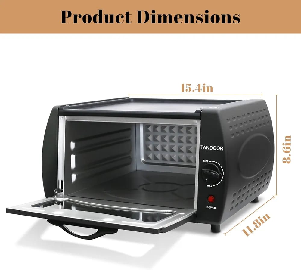 Electric Tandoor Oven – Ancher Plus 1700W | Multi-Function Roti Maker Oven | Pizza, Roti & Naan Oven | 1 Year Warranty
