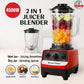 Silver Crest 2-in-1 Juicer Blender & Grinder – Heavy Duty Juicer Machine | High Speed Blender with Unbreakable Jar
