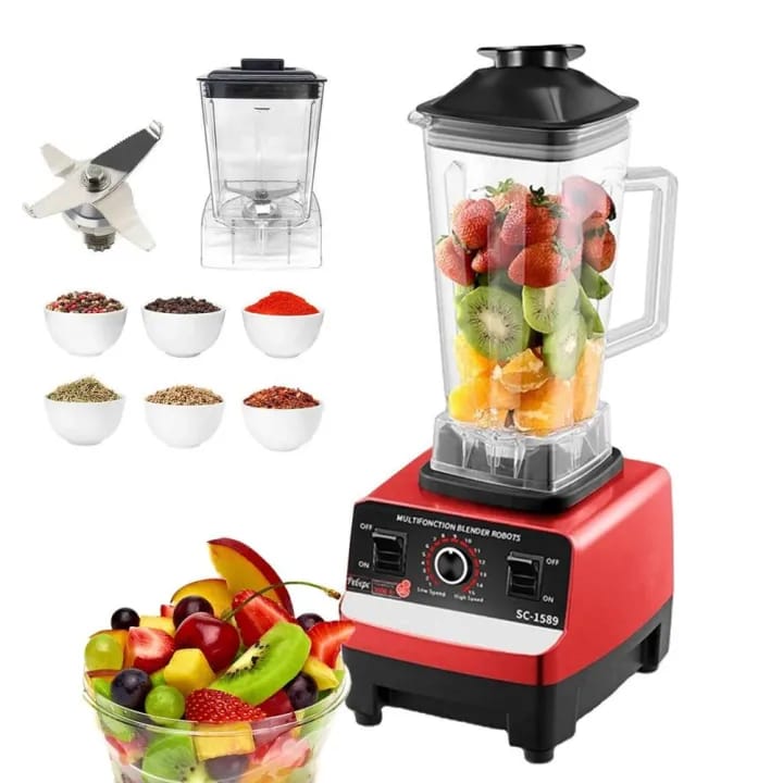 Silver Crest 2-in-1 Juicer Blender & Grinder – Heavy Duty Juicer Machine | High Speed Blender with Unbreakable Jar