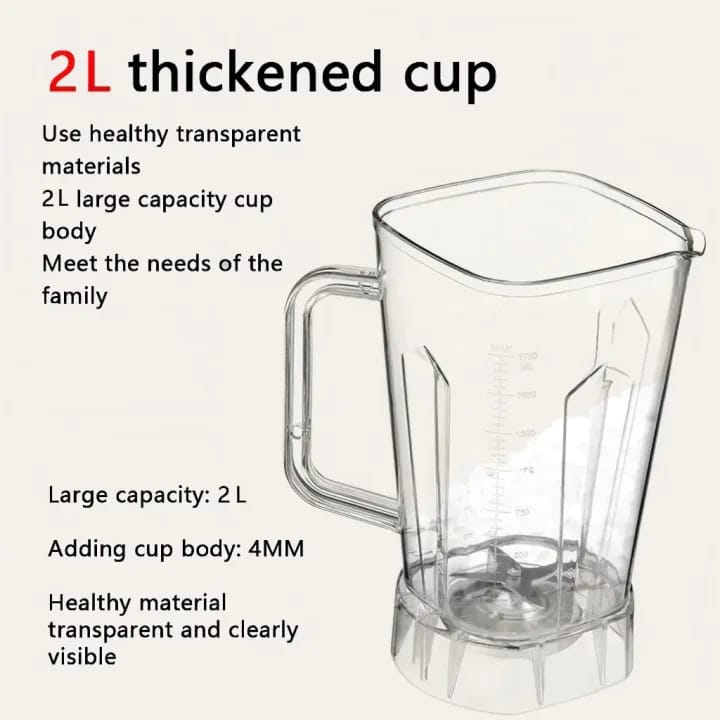 Silver Crest 2-in-1 Juicer Blender & Grinder – Heavy Duty Juicer Machine | High Speed Blender with Unbreakable Jar