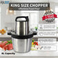 6L Chopper Machine – King Size Electric Chopper | 304 Stainless Steel Bowl | Dual Speed Control | Heavy Duty Food Processor